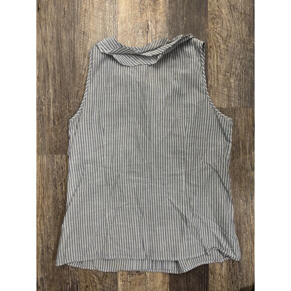 J. Crew Striped Ruffle Tank Top Size 8 - Picture 5 of 5